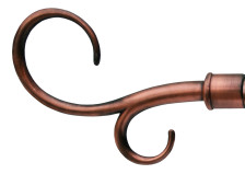 Наконечник DIY 16 мм Вьюнок Медь Антик 400