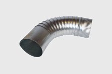 Колено оцинкованное 140х90 градусов гофрированное