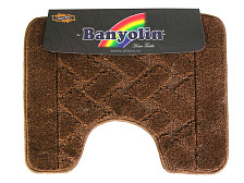 Коврик для туалета BANYOLIN Classic U-type 45х55см темно-коричневый BAN.01.1U/45х55-184