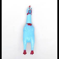 Игрушка-пищалка для собаки Задумчивая курица 28см голубая 5498119