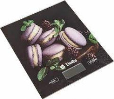 Весы кухонные электронные 5кг DELTA КСЕ-65 Ягодные макарони