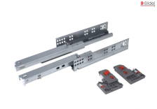 Направляющая шариковая 8781/300 мм полное выдвижение с доводчиком скрыт монтажа