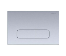 Кнопка смыва AQUATEK KDI-0000014 (002C) хром матовая, клавиши прямоугольные