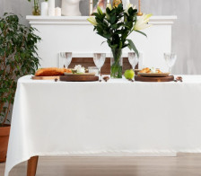 Скатерть саржа Этель Classic Цвет: Белый, Размер: 147х180