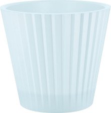Кашпо со вставкой Песок d=16 h=14,6см 2л голубой жемчуг