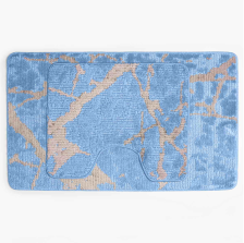 Комплект ковриков для в/к AQUA-PRIME CLASSIC COLOR из 2 шт 60х100/60х50см 2014 11мм (голубой) 1/25