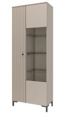Шкаф со стеклом Тоскана Кашемир серый 535.10