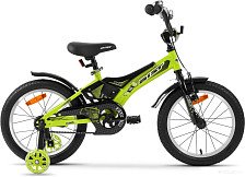 Велосипед Aist Zuma 16, 1 скорость, стальная рама 16",зеленый (16")