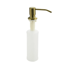Дозатор для жидкого мыла Brimix врезной 300мл золото/пластик 6283
