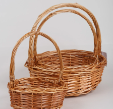 Корзина плетеная 30х12 см светло-коричевый