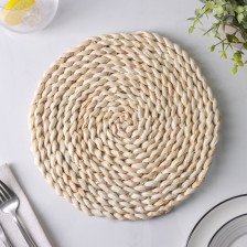 Салфетка d=25 см Доляна Косичка плетёная 5058269