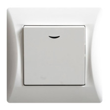 Выключатель 1-м скрытой установки с подсветкой С11В18-001-СБ 10А 250В белый