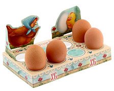 Подставка для 8-ми яиц "Со Светлой Пасхой" цыплята 13,7x8,1 см 1209530