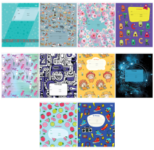 Тетрадь 12 л клетка BG Рисунок