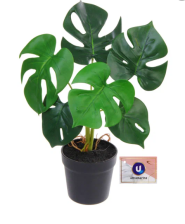 Цветок искуственный Монстера 28см в горшке 951-560