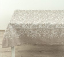 Скатерть полулен 170х255 рис 134 цв 133 Эсмеральда Орша