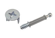 Стяжка эксцентрика S16,Д=15х12,5 саморез пластик L=34