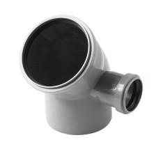 Отвод полипропиленовый 110х45х50 с правым выходом Контур