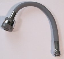 Излив для кухни GS 2512.Gray гибкий 3/4 насадка - аэратор/душ, серый