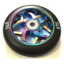 Самокат /Колесо 00-180111 для ТРЮКОВОГО самоката, фрезер алюминиевый  с подшипником ABEC9 110мм SUB анодир Б