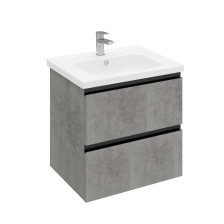 Тумба (56,5x56,9) ELECTRA 60 подвесная хромикс серебро LE-WCAB-60-123 с раковиной IDEAL 60 (Laparet)