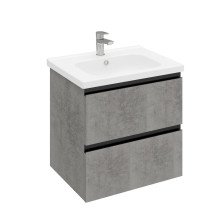 Тумба (56,5x56,9) ELECTRA 60 подвесная хромикс серебро LE-WCAB-60-123 с раковиной IDEAL 60 (Laparet)