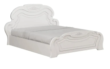 Кровать 1,6м Александрина Белый глянец