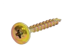 Саморезы по дереву 3,8х35 прессшайба желтый цинк Wood-Plate HIMTEX  30шт 