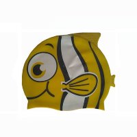Шапочка для плавания силиконовая "Рыбка" YS30 (желтая) (РЛ)