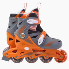 Коньки роликовые раздвижные Ridex Swipe Orange, пластиковая рама р-р L/39-42