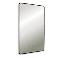 Зеркало Incanto-BLACK 800х1200 -3 с подсветкой, ЖК-часы, подогрев, сенсорный выключатель