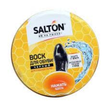 Воск для обуви САЛТОН с норковым маслом 75мл черный