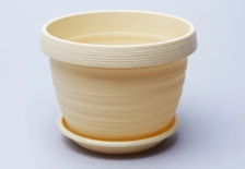 Горшок Толедо d20 3л крем с поддоном