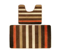 Коврики для ванной комнаты BANYOLIN Silver LINE (2шт) 60х100см 50х60см коричневый BAN.SIL-L.2.60/100-BR