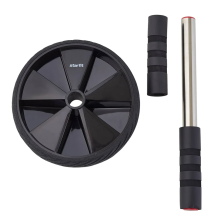 Ролик для пресса с мягким ходом STARFIT RL-104 черный/красный