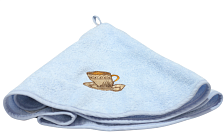 Полотенце кухонное круглое махровое VAROL Размер: 45 см диаметр, Цвет: Голубой