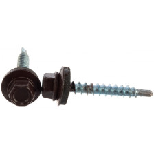 Саморезы для крепления кровли 4,8х19 со сверлом RR 32 темно-коричневые