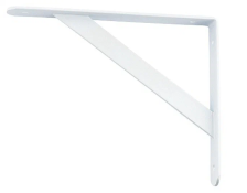 Кронштейн силовой 200х250х30х4мм, белый 50кг