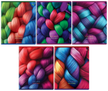 Тетрадь 96 л клетка BG Цветное плетение