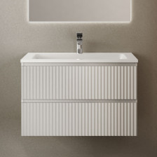 Тумба с раковиной Coste -80 подвесная, белая