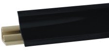 Плинтус для столешниц 23 мм черный глянцевый Лира KORNER