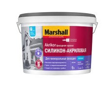 Краска Akrikor СИЛИКОН фасадная (9л) Marshall