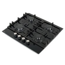 Стол бытовой газовый ПВГ P-GEB Oasis (58,0х51,5х9,8см)(цвет:черный, закалённое стекло)