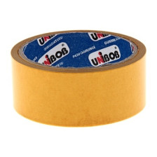 Скотч двухсторонний 38 мм х 10 м Unibob белая основа 194751