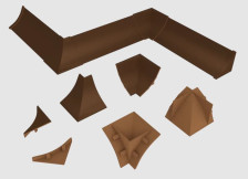 Комплект аксессуаров к плинтусу LB-23 янтарь Россия