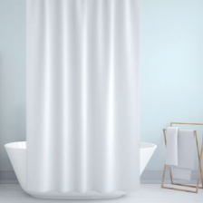 Штора для ванной комнаты 180х200см JACKLINE BS-0010 White, полиэстер, белая