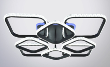 Люстра СТ Х20703/4+4+1 BK 150W D575 140мм 3000-4000K 