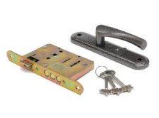 Замок врезной Зенит с ручкой ЗВ9-4-2 (серебро) (377)