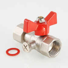 Кран шаровой для подключения манометра 1/2"х1/4" г/г VT.807.N.0402