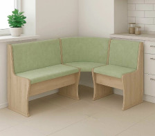 Скамья угловая "Фиеро" тип 2 дуб крафт золотой/тк sensey olive